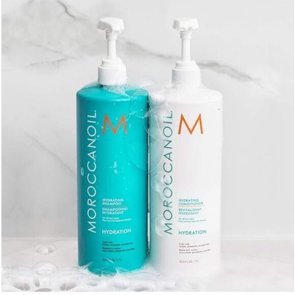 NWT - Moroccanoil Hydrating Shampoo and Conditioner Set 33.8 Fl. Oz / 1L - Picture 4 of 15